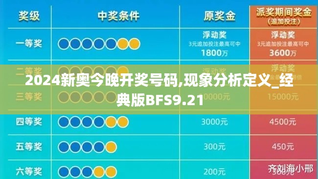 2024新奥今晚开奖号码,现象分析定义_经典版BFS9.21