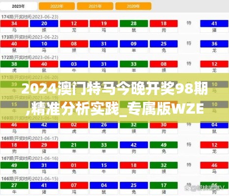 2024澳门特马今晚开奖98期,精准分析实践_专属版WZE9.19