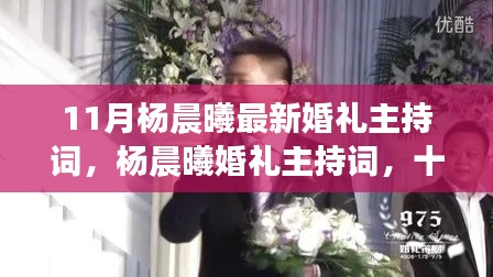 杨晨曦婚礼主持词，十一月浪漫篇章启幕的温馨誓言