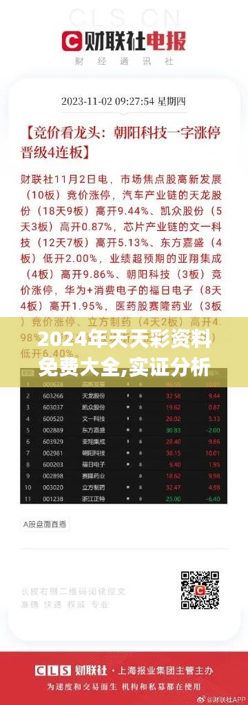 2024年天天彩资料免费大全,实证分析细明数据_声学版QKM9.60