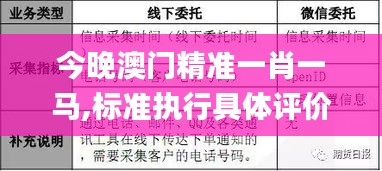 今晚澳门精准一肖一马,标准执行具体评价_计算能力版BGJ9.21
