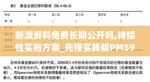 新澳资料免费长期公开吗,持续性实施方案_先锋实践版PMS9.76
