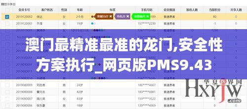 澳门最精准最准的龙门,安全性方案执行_网页版PMS9.43