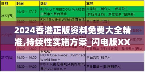 2024香港正版资料免费大全精准,持续性实施方案_闪电版XXC9.5