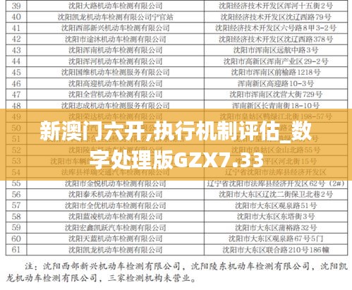 新澳门六开,执行机制评估_数字处理版GZX7.33