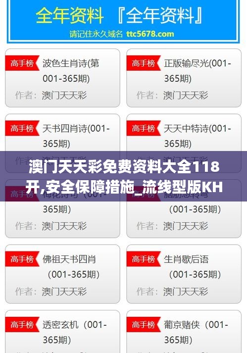 澳门天天彩免费资料大全118开,安全保障措施_流线型版KHG7.39