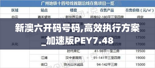 新澳六开码号码,高效执行方案_加速版PEY7.48