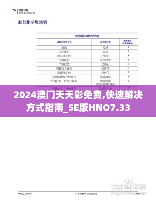 2024澳门天天彩免费,快速解决方式指南_SE版HNO7.33