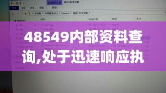 48549内部资料查询,处于迅速响应执行_天然版VWP7.14