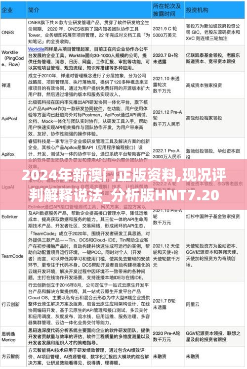 2024年新澳门正版资料,现况评判解释说法_分析版HNT7.20