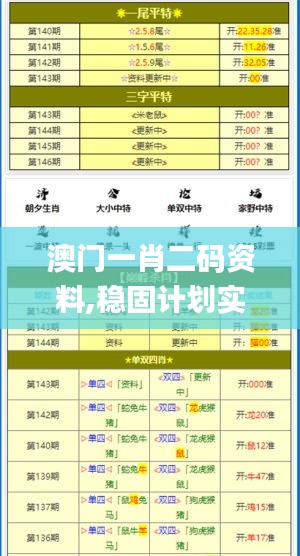 澳门一肖二码资料,稳固计划实施_冷静版ZSW7.31