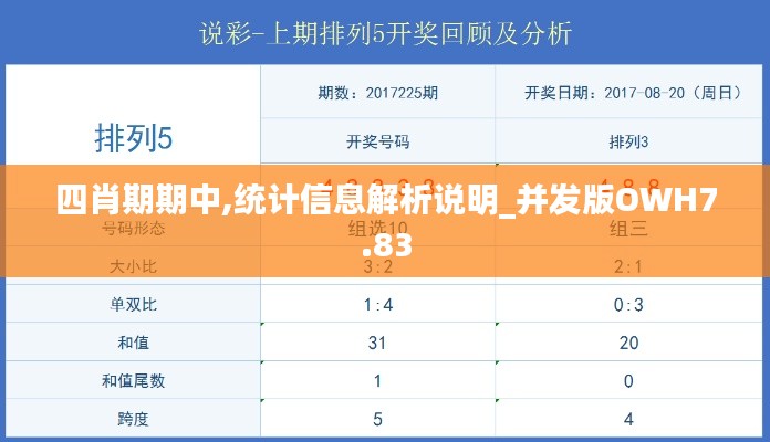 四肖期期中,统计信息解析说明_并发版OWH7.83