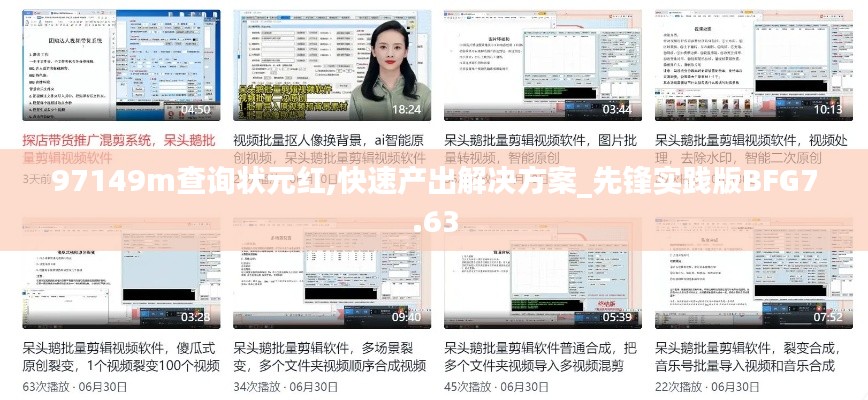 97149m查询状元红,快速产出解决方案_先锋实践版BFG7.63