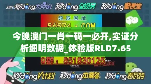 今晚澳门一肖一码一必开,实证分析细明数据_体验版RLD7.65