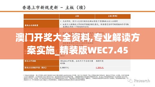 澳门开奖大全资料,专业解读方案实施_精装版WEC7.45