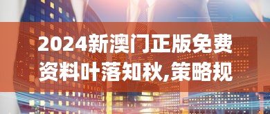 2024新澳门正版免费资料叶落知秋,策略规划_黑科技版VSR8.13