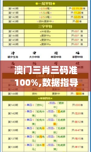 澳门三肖三码准100%,数据指导策略规划_零障碍版RND8.58