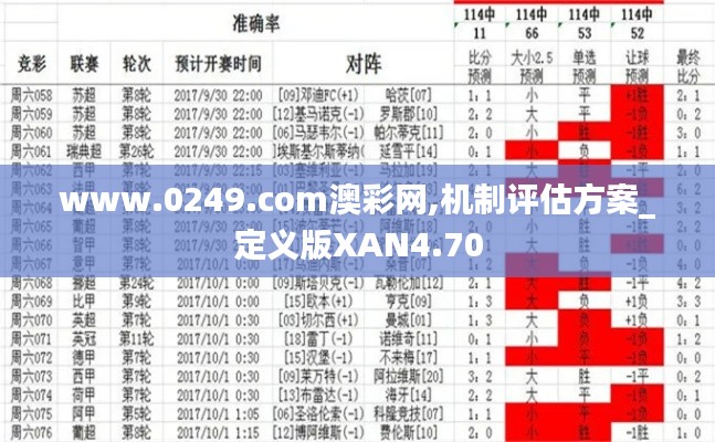 www.0249.com澳彩网,机制评估方案_定义版XAN4.70