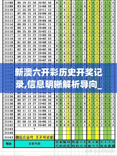 新澳六开彩历史开奖记录,信息明晰解析导向_穿戴版XFR8.26
