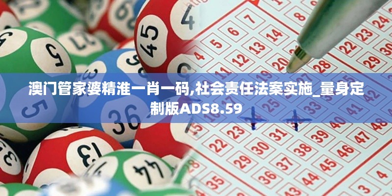 澳门管家婆精淮一肖一码,社会责任法案实施_量身定制版ADS8.59