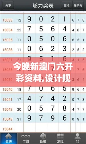 今晚新澳门六开彩资料,设计规划引导方式_运动版GYD8.39