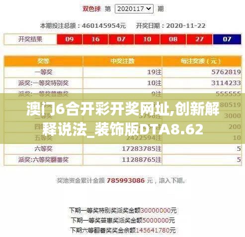 澳门6合开彩开奖网址,创新解释说法_装饰版DTA8.62
