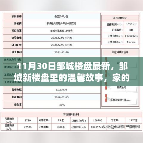 邹城新楼盘揭秘，家的温暖与友情的邂逅，11月30日楼盘最新动态