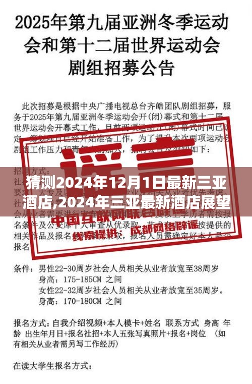2024年三亚最新酒店展望与预测，观点分析与预测