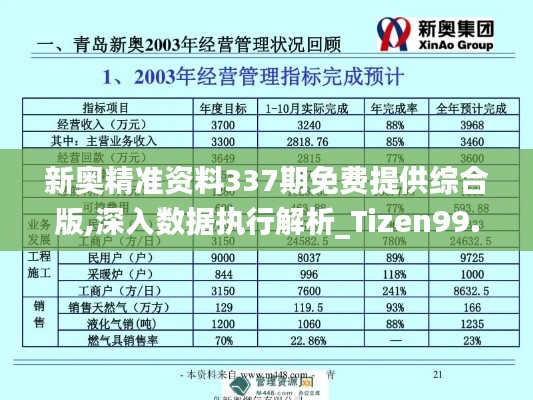 新奥精准资料337期免费提供综合版,深入数据执行解析_Tizen99.899-4