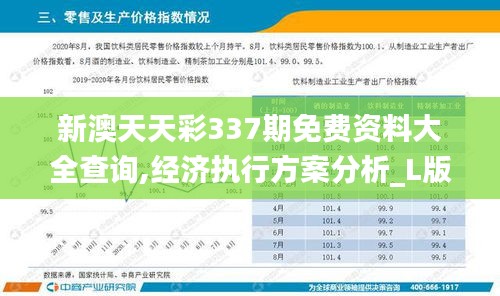 新澳天天彩337期免费资料大全查询,经济执行方案分析_L版46.308-6