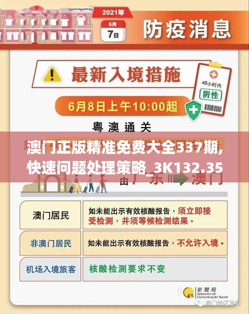 澳门正版精准免费大全337期,快速问题处理策略_3K132.358-5