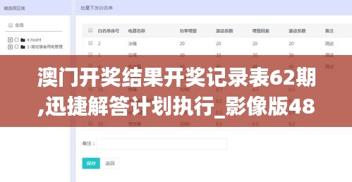澳门开奖结果开奖记录表62期,迅捷解答计划执行_影像版48.971