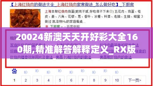 20024新澳天天开好彩大全160期,精准解答解释定义_RX版93.556