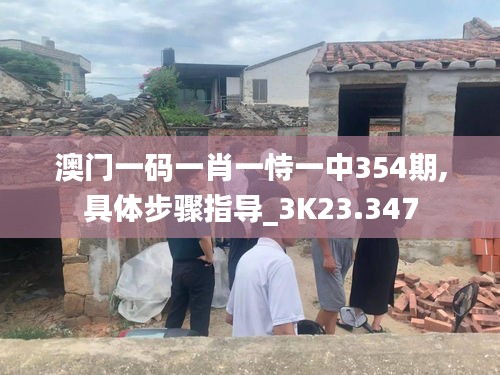 澳门一码一肖一恃一中354期,具体步骤指导_3K23.347