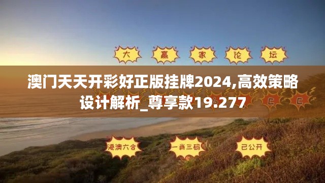 澳门天天开彩好正版挂牌2024,高效策略设计解析_尊享款19.277