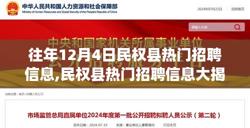 历年12月4日民权县热门招聘信息汇总与精选岗位揭秘