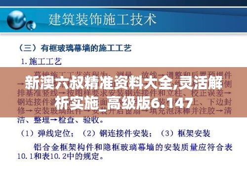 新澳六叔精准资料大全,灵活解析实施_高级版6.147