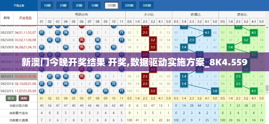 新澳门今晚开奖结果 开奖,数据驱动实施方案_8K4.559