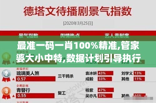 最准一码一肖100%精准,管家婆大小中特,数据计划引导执行_M版8.279