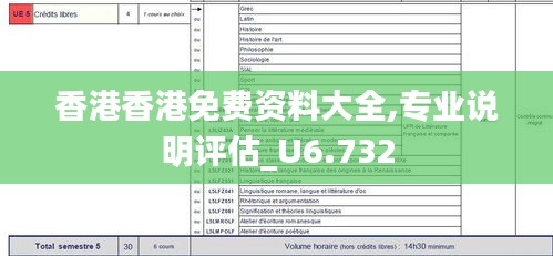香港香港免费资料大全,专业说明评估_U6.732