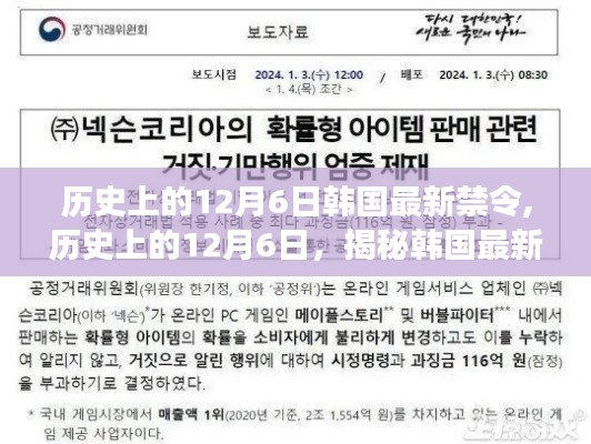 揭秘韩国最新禁令背后的故事，历史上的12月6日回顾与解析