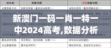 新澳门一码一肖一特一中2024高考,数据分析引导决策_优选版9.552
