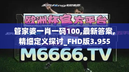 管家婆一肖一码100,最新答案,精细定义探讨_FHD版3.955