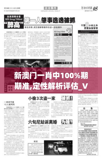 新澳门一肖中100%期期准,定性解析评估_VR9.925
