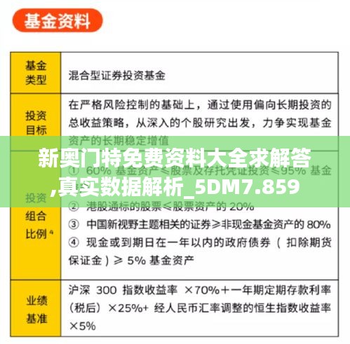 新奥门特免费资料大全求解答,真实数据解析_5DM7.859