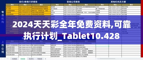 2024天天彩全年免费资料,可靠执行计划_Tablet10.428