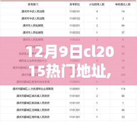 揭秘十二月九日CL2015最热门地址，一网打尽最新资讯与热点汇总