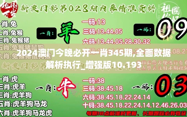 2024澳门今晚必开一肖345期,全面数据解析执行_增强版10.193