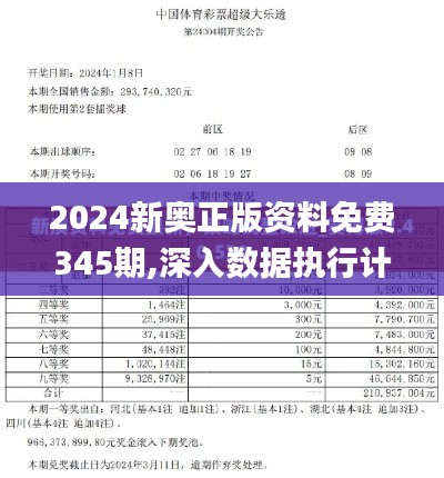 2024新奥正版资料免费345期,深入数据执行计划_定制版4.995