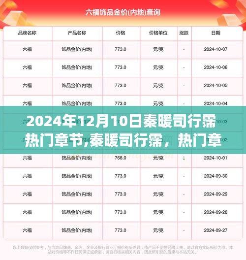 秦暖司行霈热门章节背后的故事与影响力揭秘，2024年12月10日深度解析